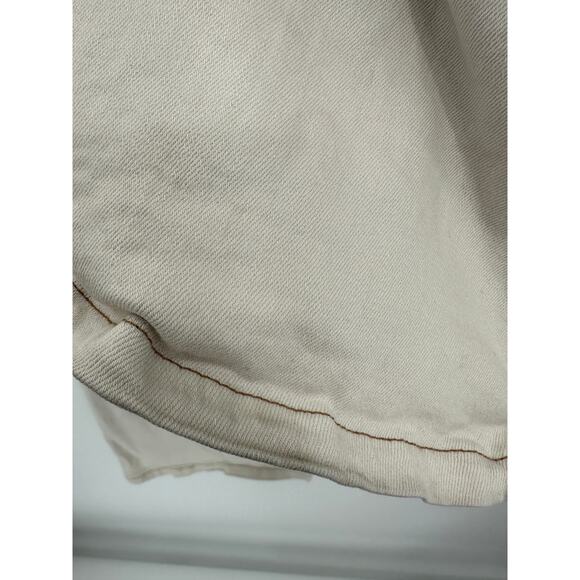 Urban Outfitters BDG Jeans Women 27 Cream Flare Low Rise Cotton Blend Denim - Picture 4 of 9